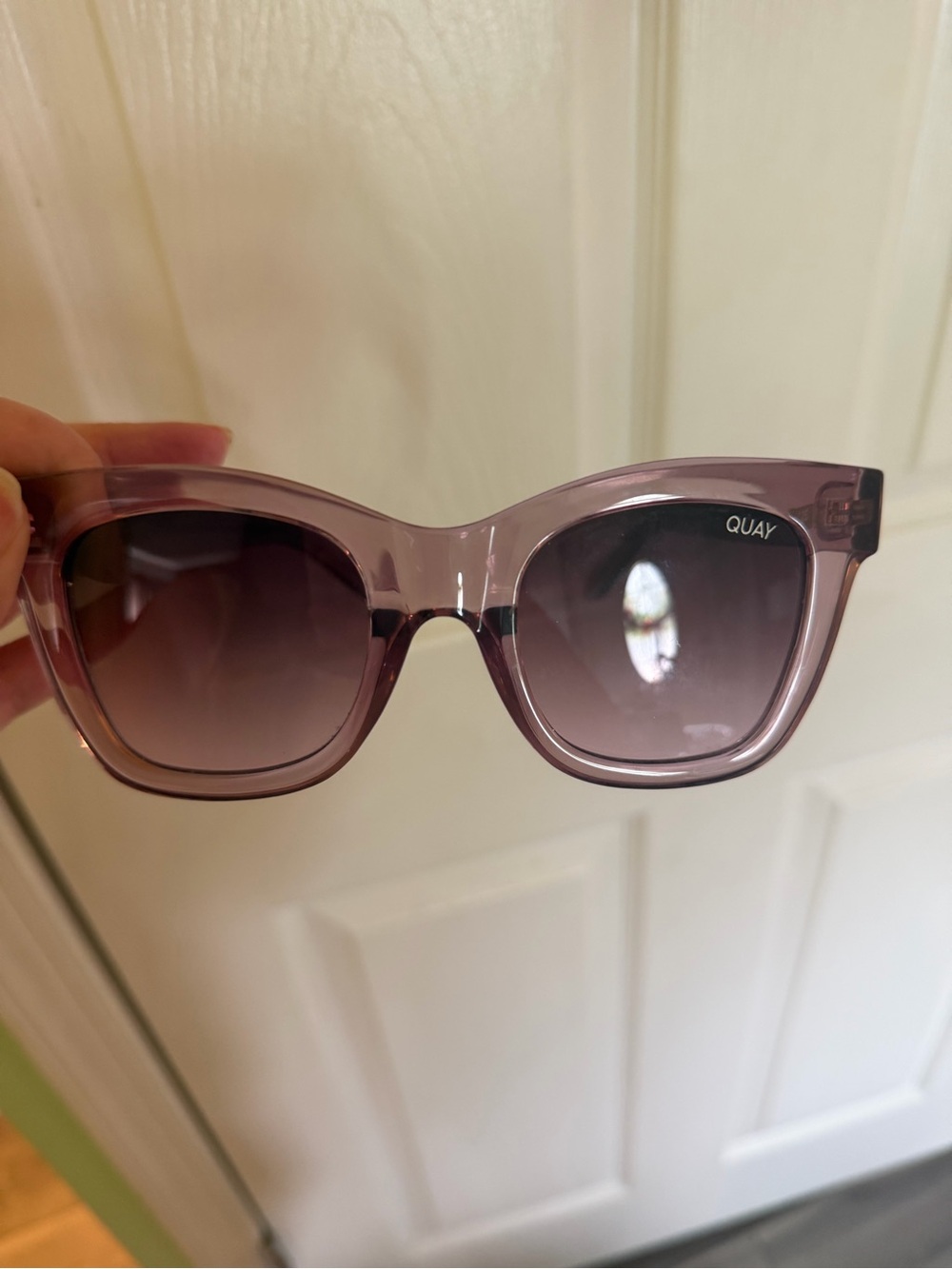 Quay Australia Translucent Lavender Frame Sunglasses